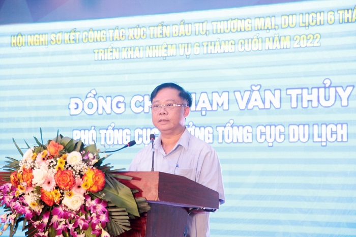 Phó Tổng cục trưởng TCDL Phạm Văn Thủy phát biểu 